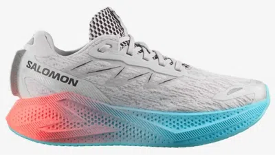 Salomon Women's Aero Glide 4 Road-running Shoes In Gray Violet / Ojos Del Salar / Black In Multi