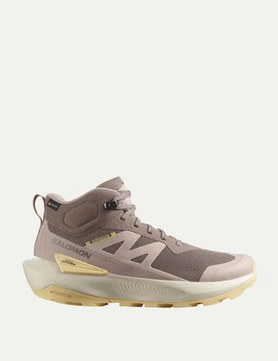 Salomon Women's Elixir Activ Mid Gore-tex Hiking Shoes In Brown