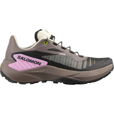 Salomon Women's Genesis Trail Running Shoes In Iron/vanilla Ice In Brown