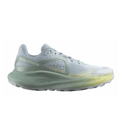 Salomon Women's Glide Max Trail Running Shoes In Stone Blue/granite Green/pearl Blue