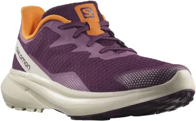 Salomon Women's Impulse Trail Running Shoe In Grape Wine/rainy Day/vibrant Orange In Purple