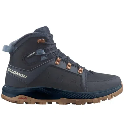Salomon Women's Outchill Ts Cswp Hiking Boots In Carbon/carbon/bering Sea In Multi