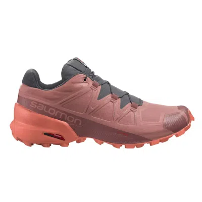 Salomon Women's Speedcross 5 Running Shoes In Brick Dust/persimon In Burgundy