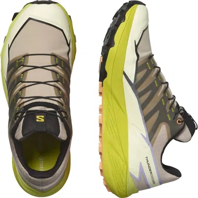 Salomon Women's Thundercross Trail Shoes In Safari/sulphur Spring/black In Multi