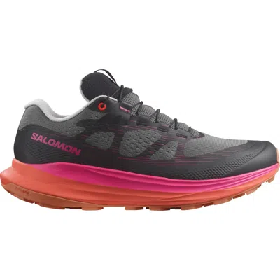SALOMON WOMEN'S ULTRA GLIDE 2 SHOES IN PLUM KITTEN/BLACK/PINK GLOW