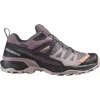 Salomon Panelled Design Low Top Sneakers In Burgundy