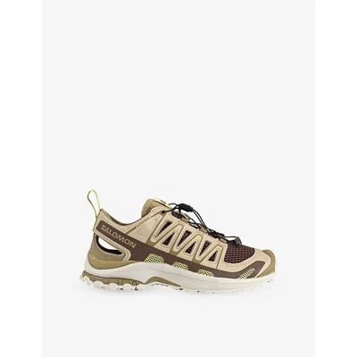 Salomon Womens Safari Kelp Mustang Xa Pro 3d Mesh And Faux-leather Trainers In Multi