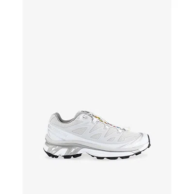 Salomon Womens Xt-6 Woven Trainers Lunar Rock Silver White