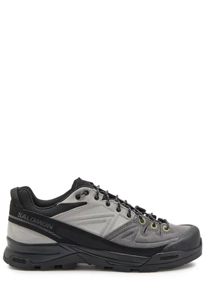 Salomon X-alp Panelled Mesh Sneakers In Black And White