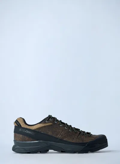 Salomon X-alp Lace-up Sneakers In Brown