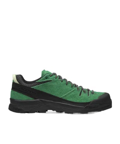 SALOMON X-ALP SUEDE LACE-UP SNEAKERS