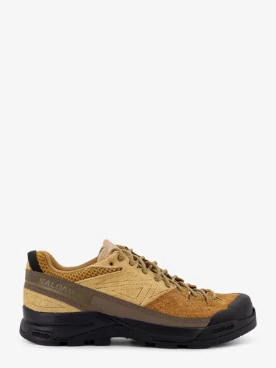Salomon X-alp Suede Low-top Sneakers In Brown