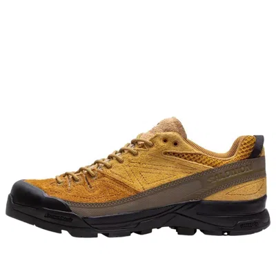 Salomon Textured Tan And Brown Sneakers In Multi