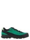 Salomon Suede Mesh Sneakers Pull Tab Rubber Sole In Green