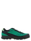 Salomon Suede Mesh Sneakers Pull Tab Rubber Sole In Green