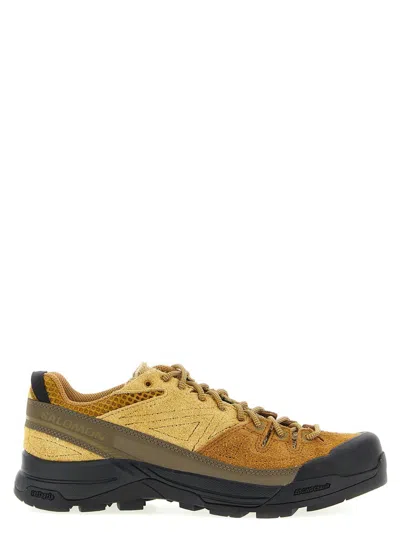 Salomon Suede Sneakers With Reinforced Toe And Textured Upper In Multi