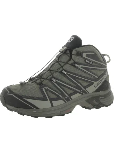 Salomon X Chase Mens Waterproof Ankle Hiking Boots In Black