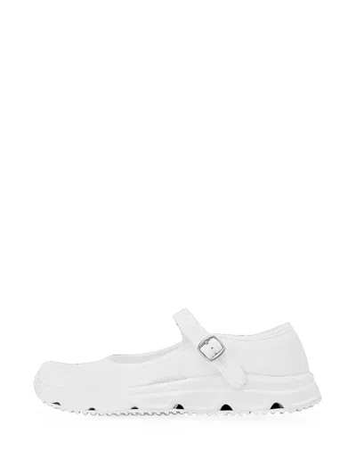 Salomon X Comme Des Garcons Rx 3.0 Buckle-strap Ballet Flats In White