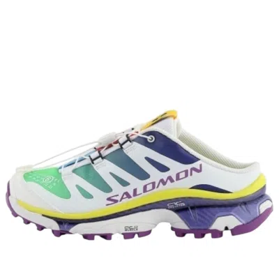 Salomon X Mm6 Maison Margiela Xt-4 Mule 'white' In Animal Print