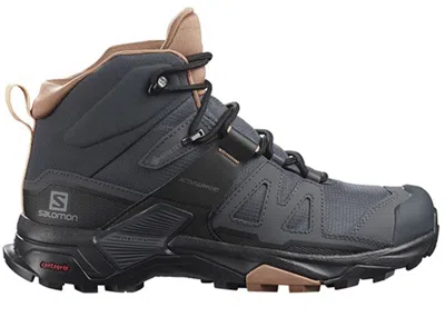 Pre-owned Salomon X Ultra 4 Mid Goretex (women's) Sneakers In Ebony/mocha Mousse/almond Cream In Multi
