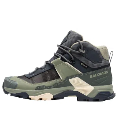 Salomon X Ultra 5 Mid Gtx 'green Dark Grey' In Multi