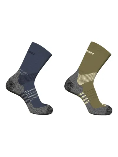 Salomon X-ultra Access Socks (pack Of Two) In Green