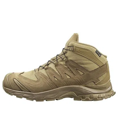 Salomon Xa Forces Mid Gore-tex 'sand Yellow' In Green