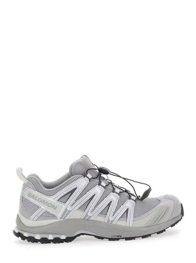 Salomon 'xa Pro 3d' Grey Sneakers With Logo Patch On The Side And Panelled Design In Tech Fabric Unisex
