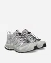 Salomon Silver Mesh And Synthetic Leather Xa Pro 3d Sneakers In Gray