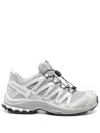 Salomon Silver Mesh And Synthetic Leather Xa Pro 3d Sneakers In Gray
