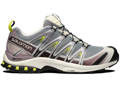 Pre-owned Salomon Xa Pro 3d Sneakers In Quarry/vanilla Ice/lime Punch