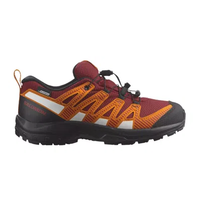 Pre-owned Salomon Xa Pro V8 Cswp Junior 'red Dahlia Orange Pepper' | Kid's Size 3
