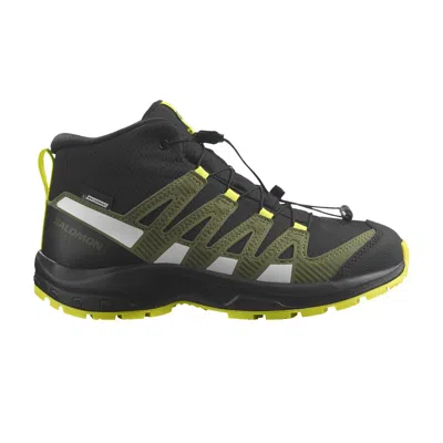 Pre-owned Salomon Xa Pro V8 Mid Cswp Junior 'stargazer Blue Radiance' | Green | Kid's Size 1