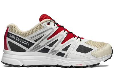 Pre-owned Salomon Xmission 4 Beige Sneakers In Vanilla Ice/ebony/goji Berry