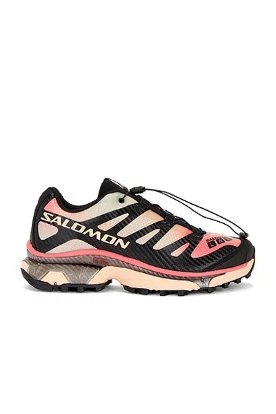 Salomon Xt-4 Og Aurora Borealis In Black  Prairie Sunset & Sugar Coral