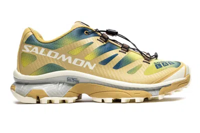 Pre-owned Salomon Xt-4 Og Aurora Borealis In Southern Moss/transparent Yellow/deep Dive