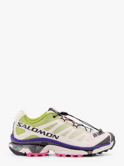 Salomon Xt-4 Og Nylon And Rubber Sneakers In Vanilla/white/poppyr