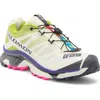 Salomon Green & White Xt-4 Og Sneakers In Vanilla Ice/dark Citron