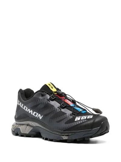 Salomon Breathable Mesh Xt4og Sneakers With Cushioned Eva Sole In Black