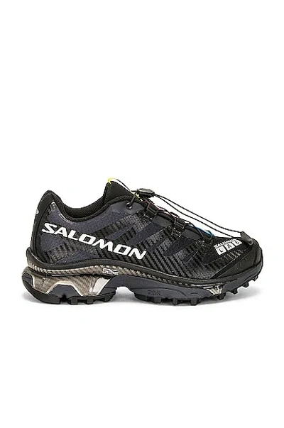 Salomon Xt-4 Og Sneakers In Black  Ebony  & Silver Metallic