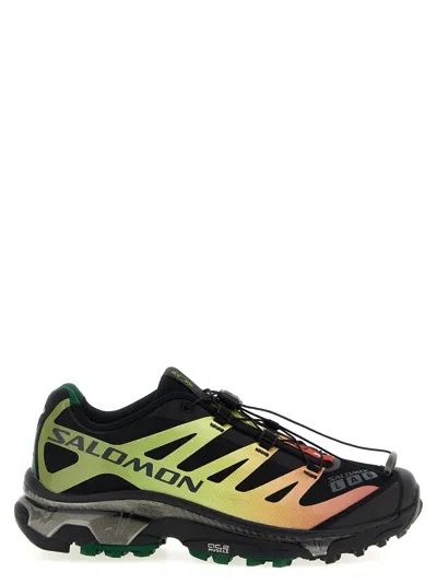 Salomon Round-toe Sneakers With Signature Logo In Black