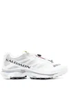 Salomon White Xt-4 Sneakers With Integrated Quicklace System In White