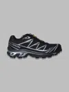 Salomon Mens Black Black Silver Xt-6 Gtx Quick-lace Mesh Low-top Trainers