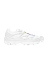 Salomon White Xt-6 Lace Up Sneakers In White