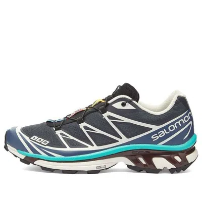 Salomon Xt-6 Advanced 'black Blue' In Animal Print