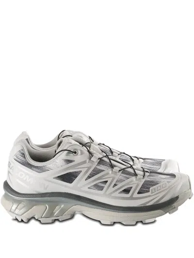 Salomon Xt-6 Camo Patterned Sneakers In Gray