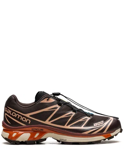 Salomon Xt-6 "chocolate Peach" Sneakers In Brown