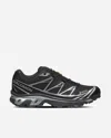 Salomon 'xt-6 S/lab' Black Sneakers With Drawstring In Mesh And Tech Fabric In Black