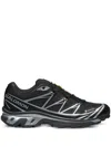 Salomon 'xt-6 S/lab' Black Sneakers With Drawstring In Mesh And Tech Fabric In Black