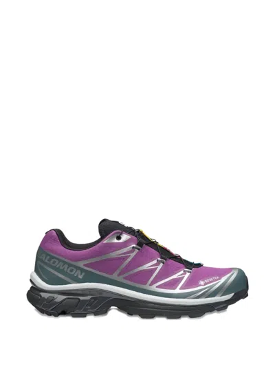 Salomon Unisex Xt-6 Gore-tex Running Sneakers In Purple